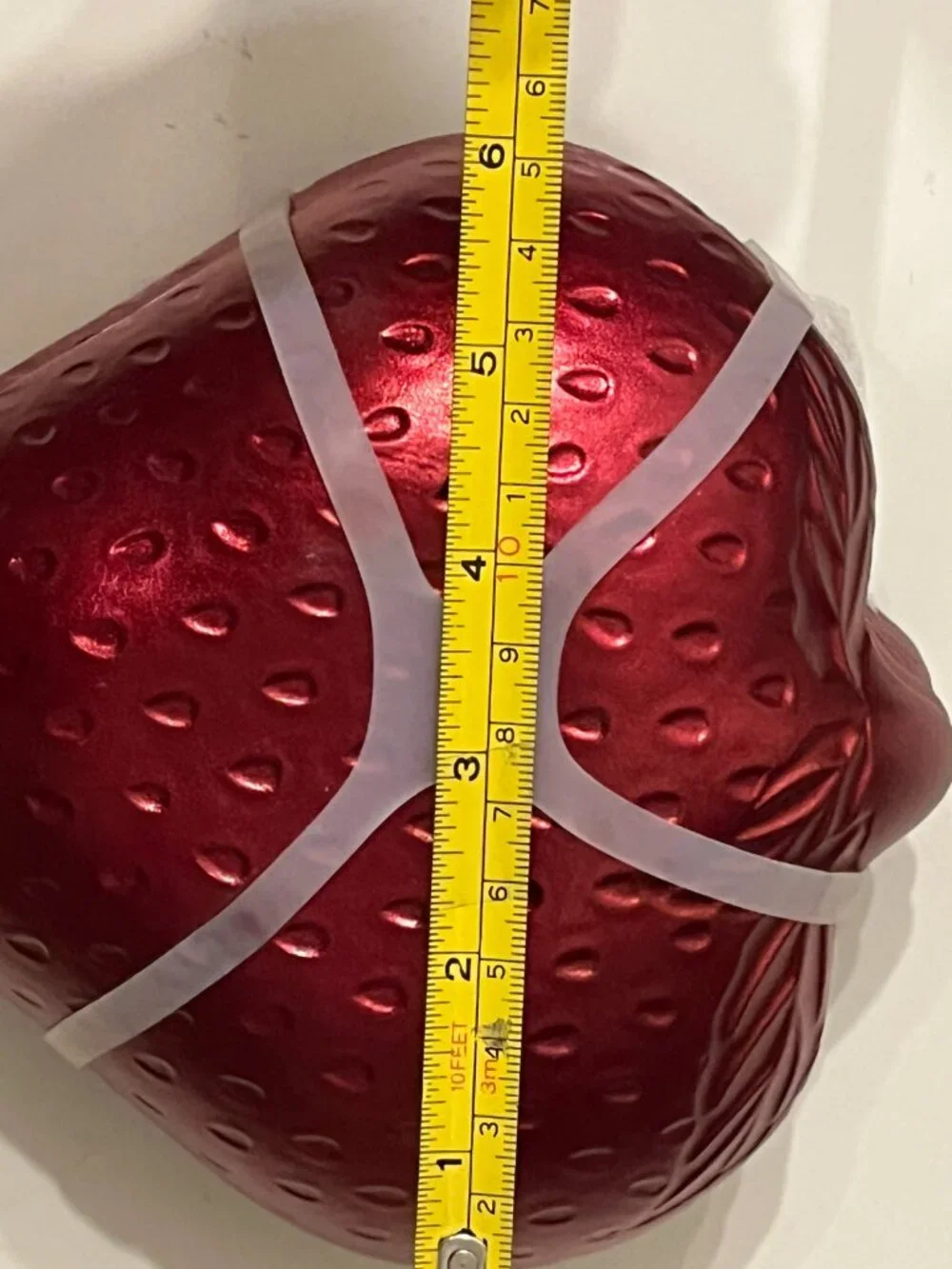 AKCAM Turkish Art Glass Strawberry Bowls Set of 6 NWT